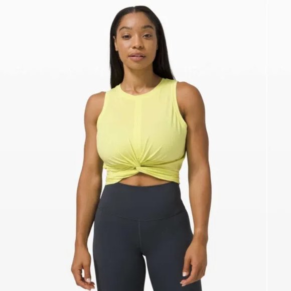 lululemon athletica Tops - LULULEMON Time To Restore Tank Top Lemon Vibe